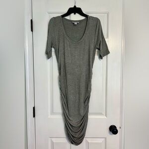 Motherhood Gray Maternity Dress